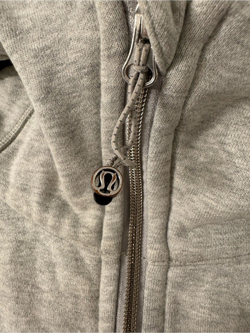 lululemon athletica Heather Gray Hooded Full-Zip Jacket - Picture 4 of 4
